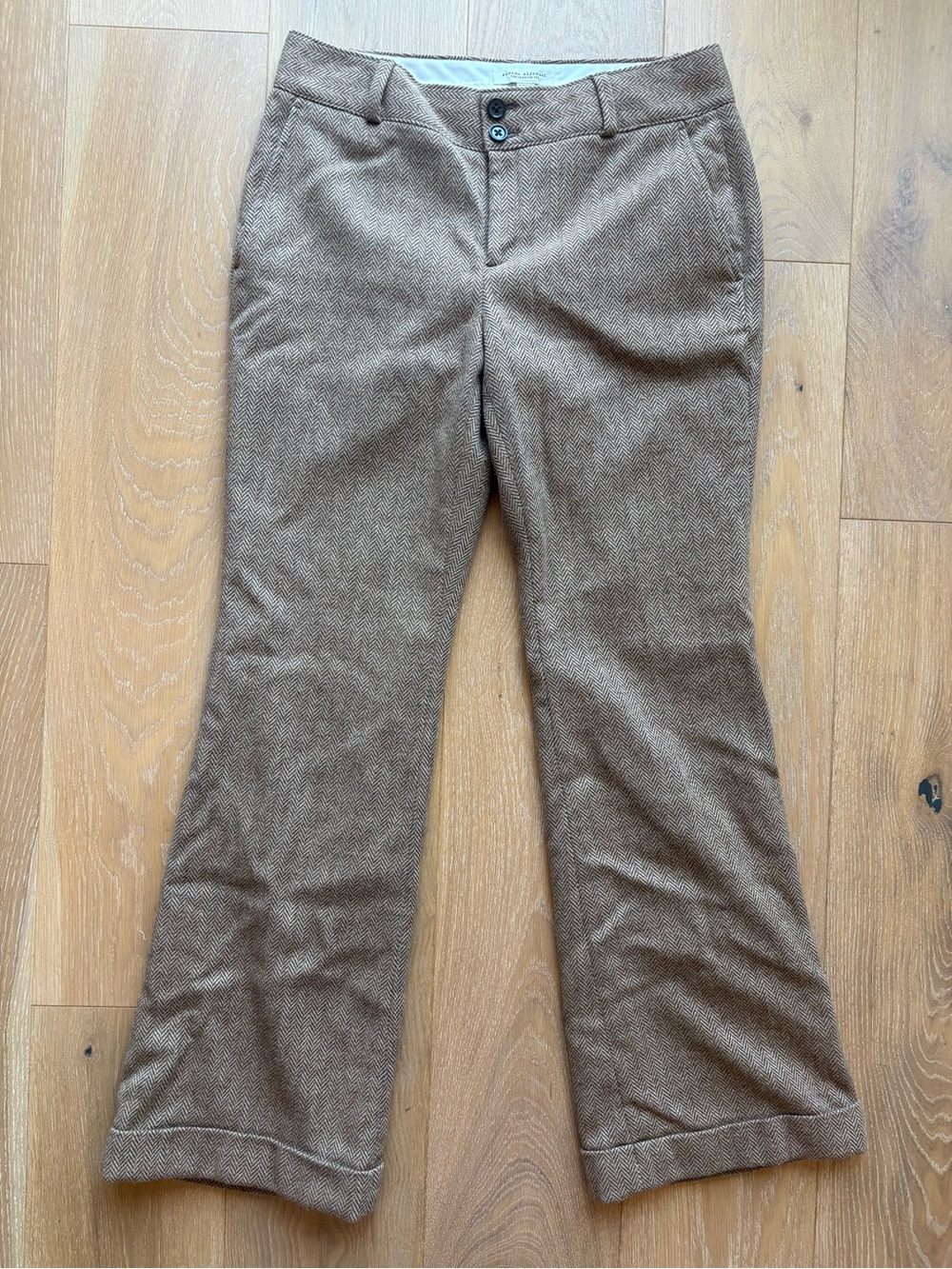 Banana Republic Brown Herringbone Trousers